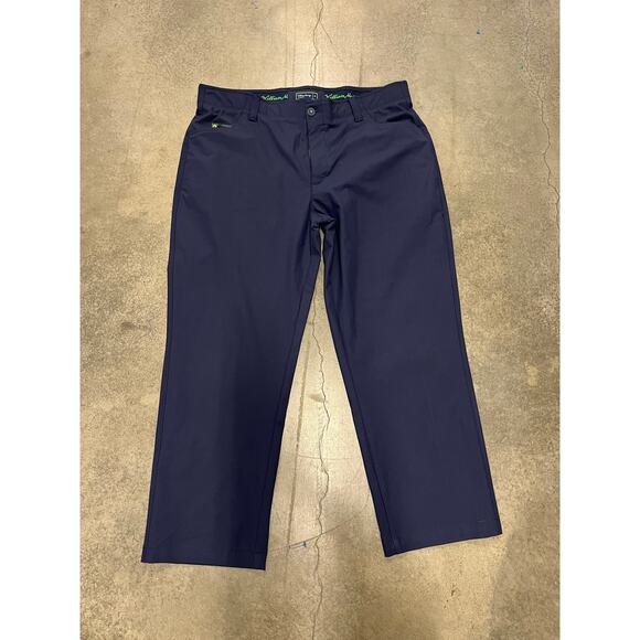 William Murray Pants Mens 38 Blue Straight Performance Chinos Work Golf 38 - Picture 1 of 4